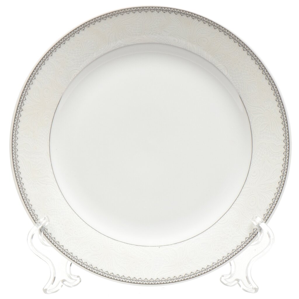 Тарелка десертная, фарфор, 19 см, круглая, Harmony, Fioretta, TDP343 тарелка обеденная фарфор 25 см круглая harmony fioretta tdp341