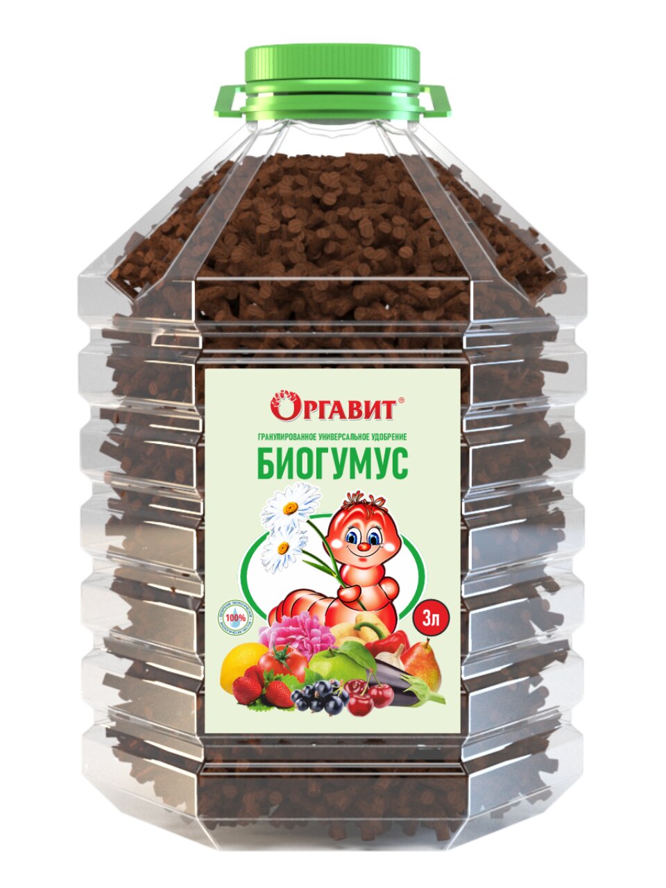 Удобрение Биогумус, универсальное, 3 л, органическое, гранулы, Оргавит