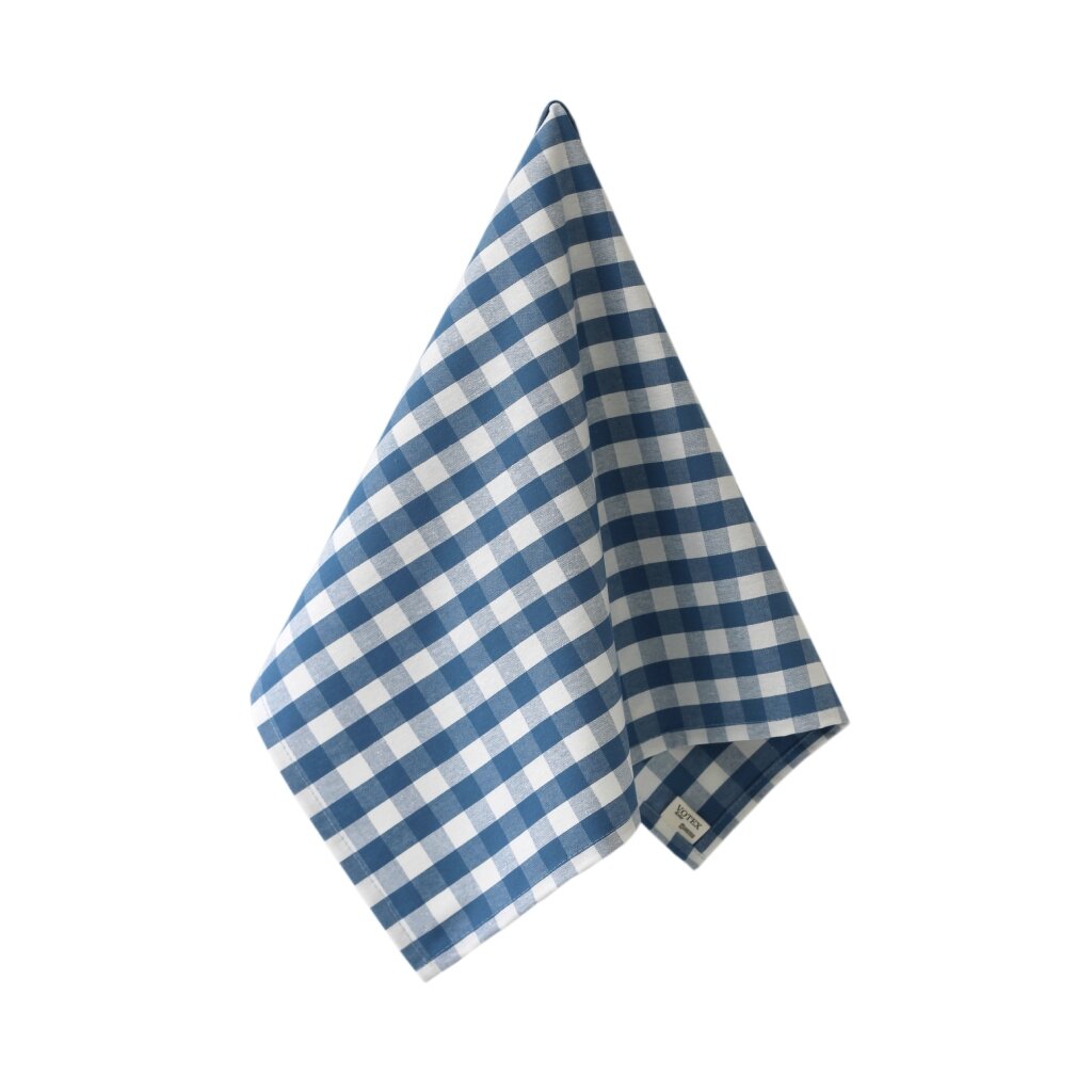 Полотенце кухонное 40х60 см, 100% хлопок, Кросс, темно-синее, Россия, ПК-46/115