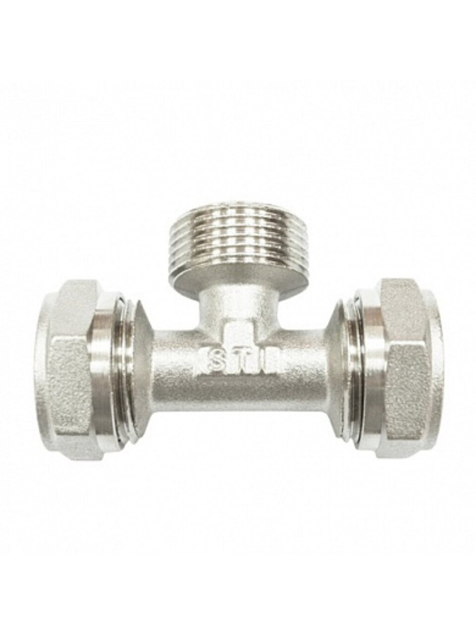 Тройник 20х1/2&amp;quot;х20 мм, наружная резьба, STI