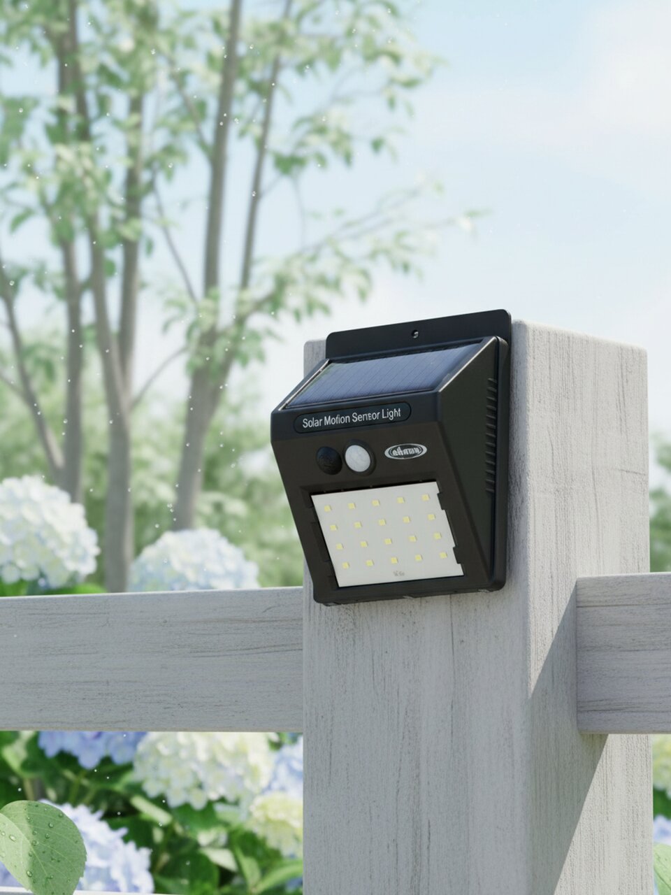 Фонарь садовый Облик, 406, на солнечной батарее, настенный, пластик, IP64, черный