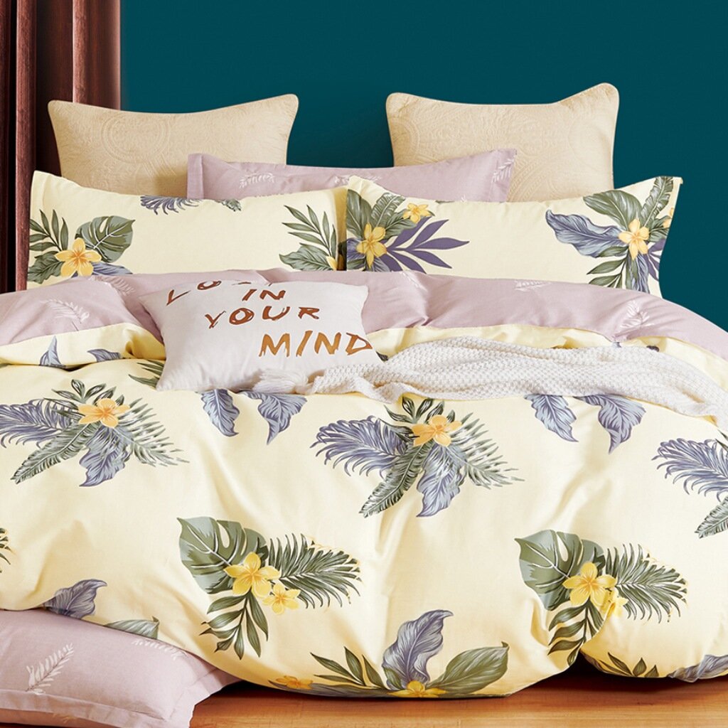 Постельное белье евро, простыня 230х250 см, 2 наволочки 70х70 см, 2 наволочки 50х70 см, пододеяльник 200х220 см, Cleo, сатин, коллекция Satin de Luxe, 31/0031-SK