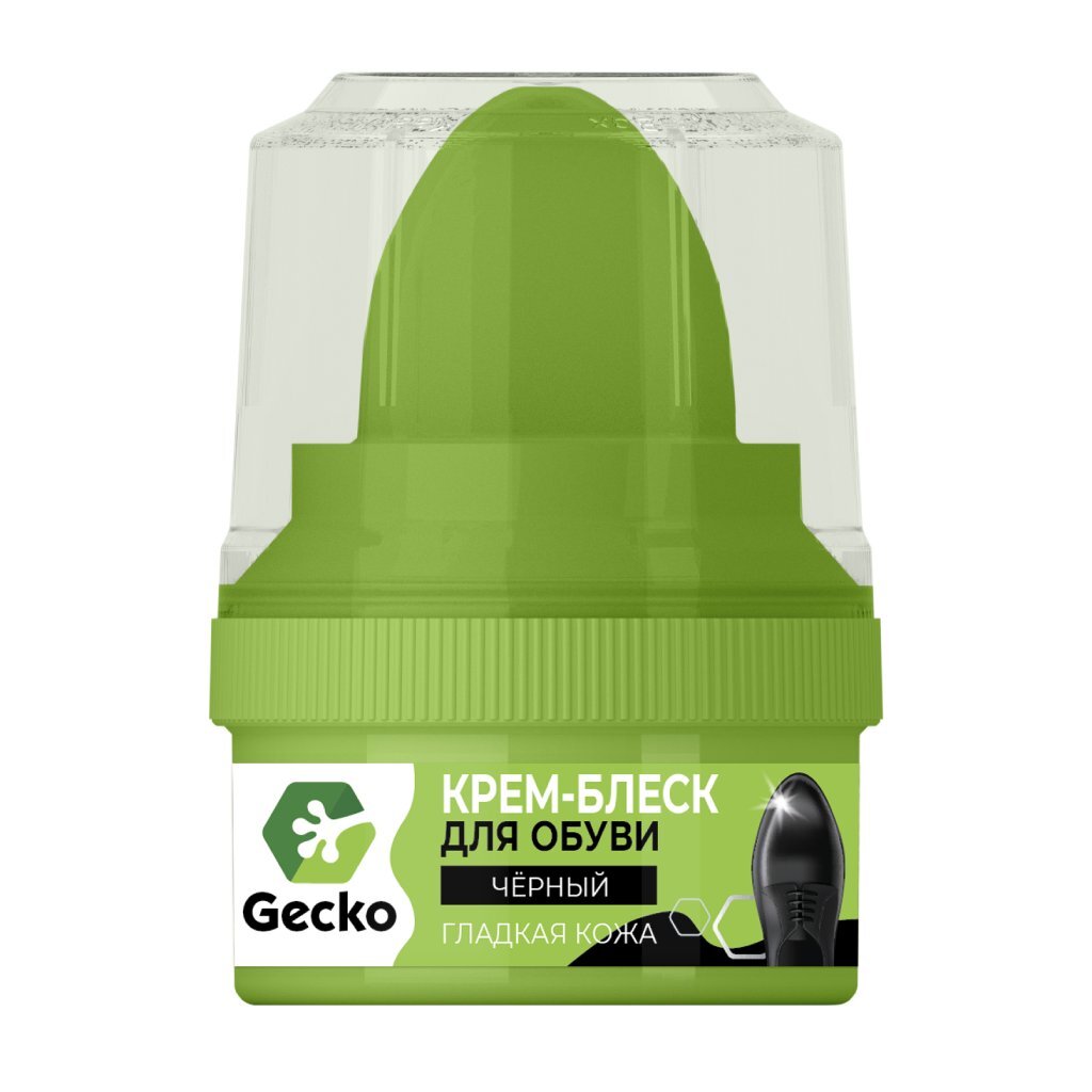 Крем блеск Homex, Gecko, для обуви, 60 мл, черный, 101317 gecko turner guapapasea 1 cd