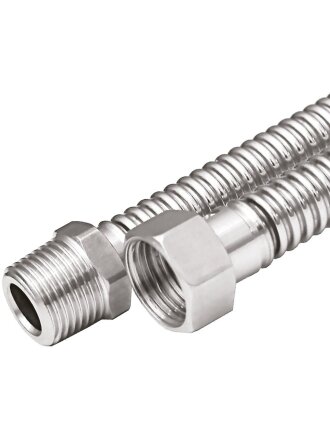 Подводка для газа 1/2''х1.5 м, г-ш, сильфон, AquaLink