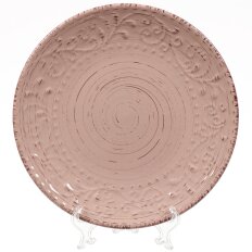 Тарелка обеденная, керамика, 27 см, круглая, Эдже, Daniks