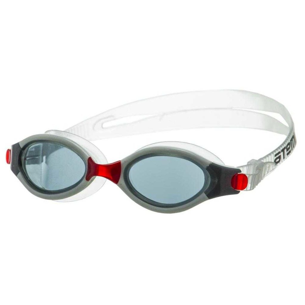 Очки для плавания Atemi, силикон (черн/красн), B501, 00000035766
