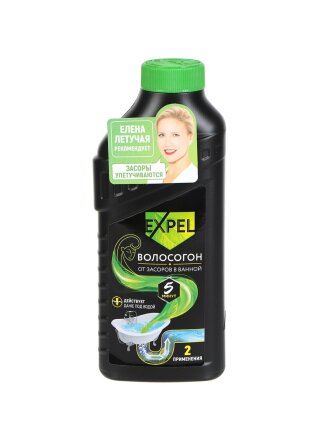 Средство от засоров Expel, гель, 500 мл, от волос