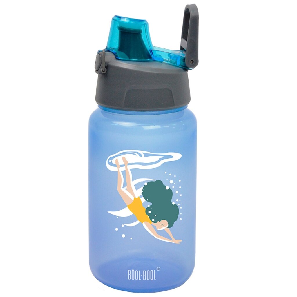 Бутылка питьевая 0.5 л, голубая, Hand Free Bottle mini, КК0143