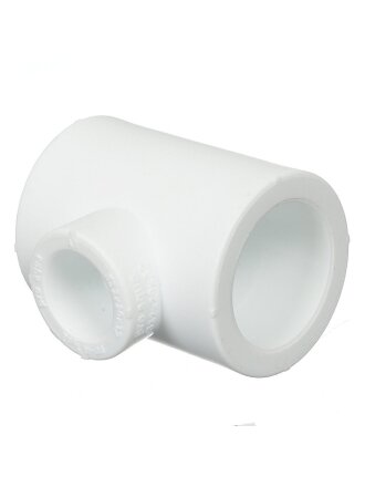 Тройник переходной полипропилен, 25х20х20 мм, белый, Valfex