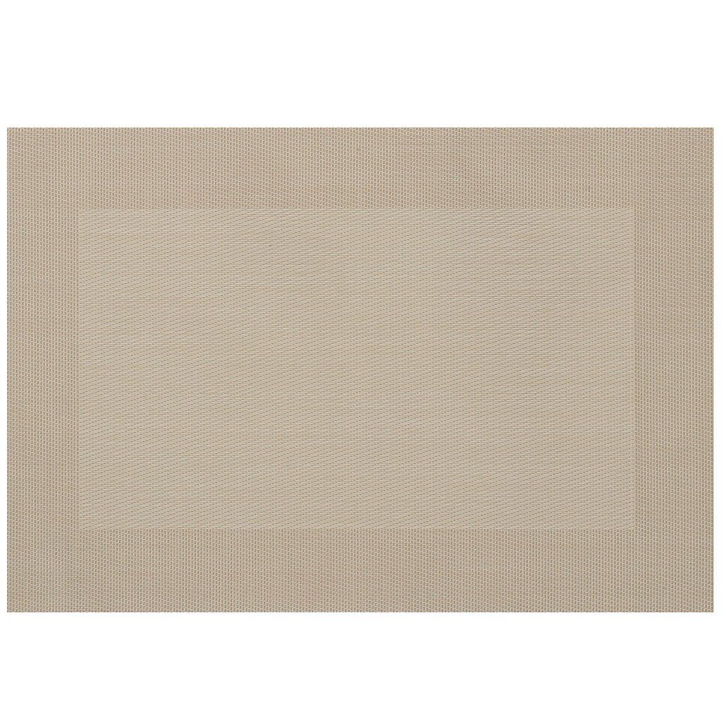 Салфетка сервировочная полимер, 45х30 см, прямоугольная, бежевая, Y3-1122 салфетка для стола полимер 45х30 см прямоугольная серая лист y4 8323