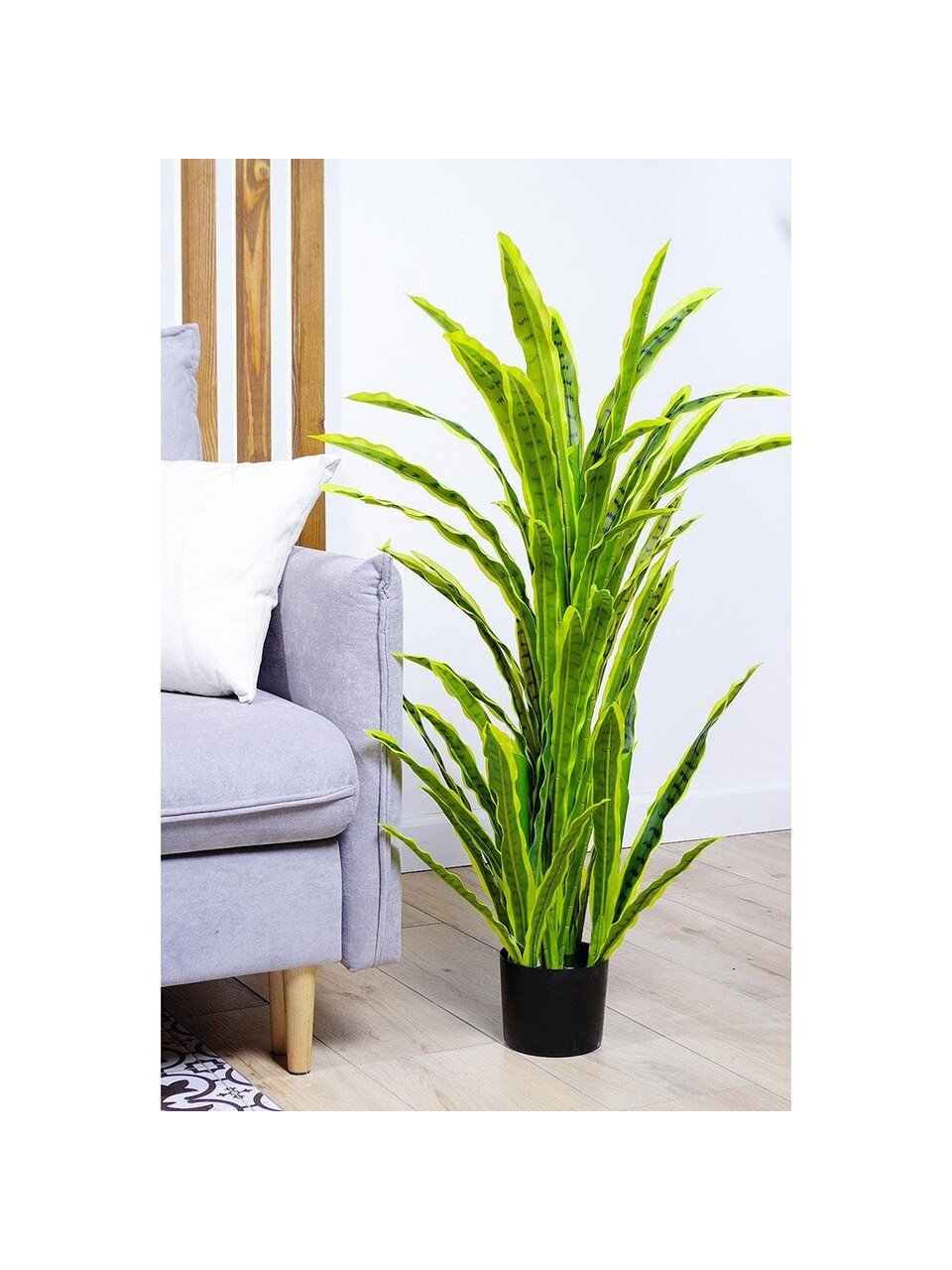Дерево искусственное декоративное Сансевиерия, в кашпо, 120 см, Y4-3375