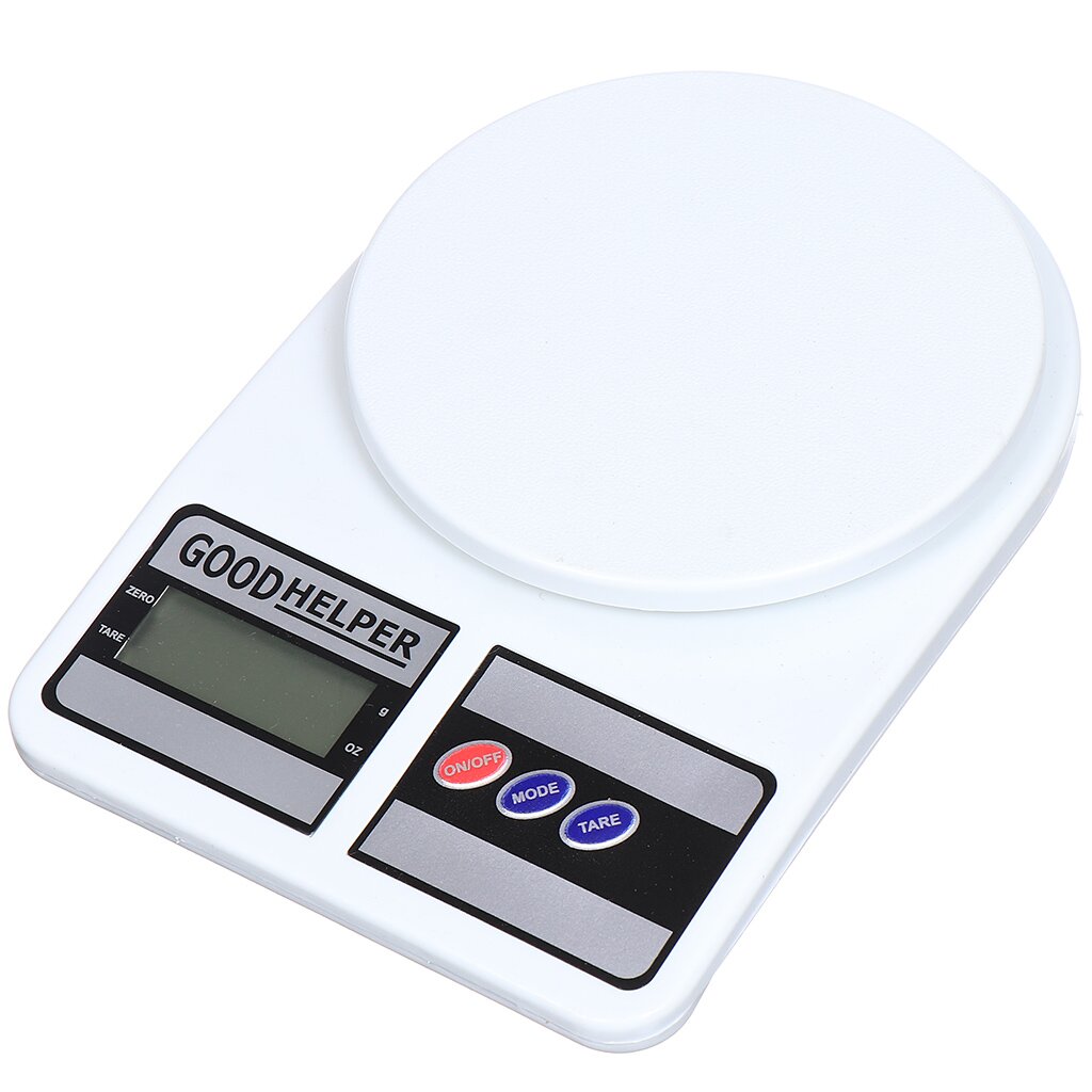 Весы кухонные электронные, GoodHelper, KS-S01, платформа, точность 1 г, до 5 кг
