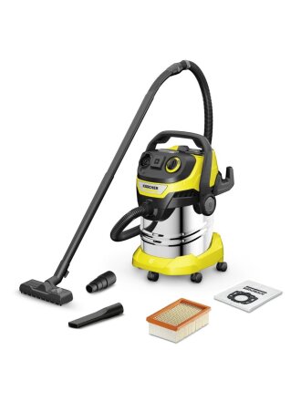 Пылесос хозяйственный, Karcher, WD 5 P S V-25/5/22, 1100 Вт, 25 л, сухая и влажная уборка, 221 м³/ч