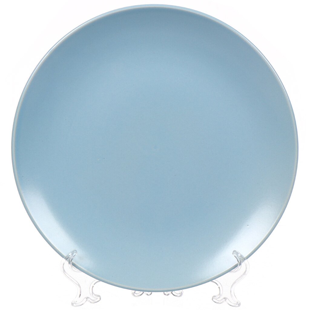 Тарелка обеденная, керамика, 27 см, круглая, HX960102, голубая