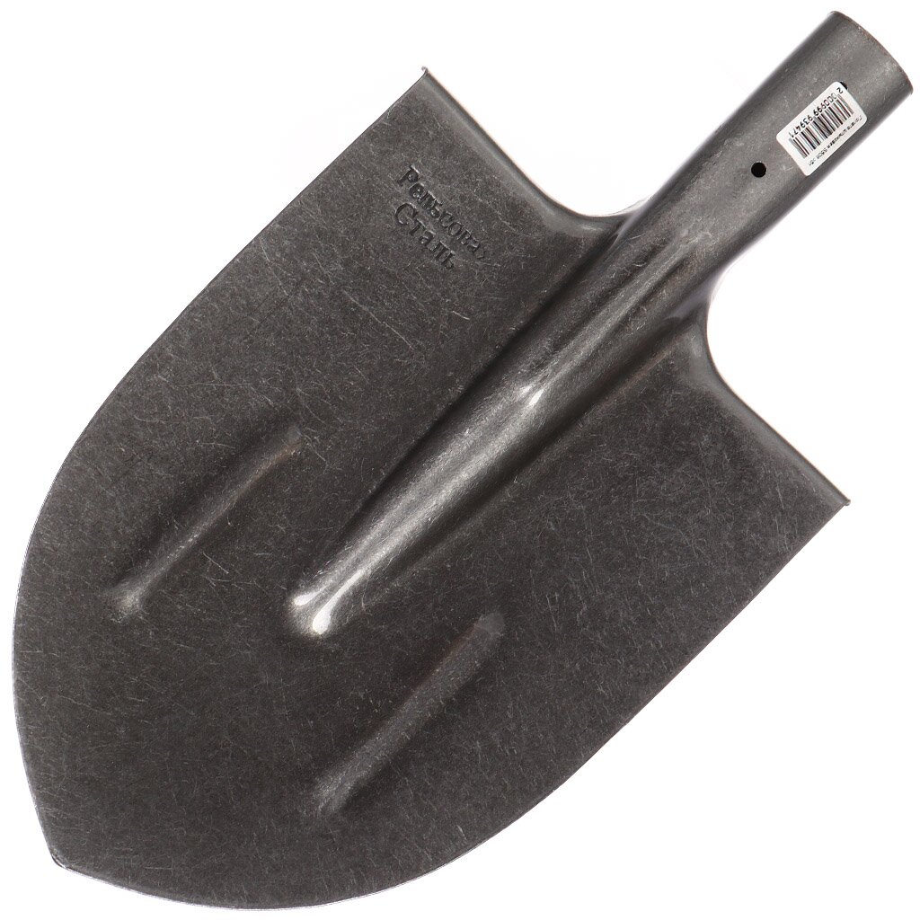 Лопата штыковая, рельсовая сталь, 1.5х300х210 мм, S506, без черенка лопата саперная складная в чехле stels 61462