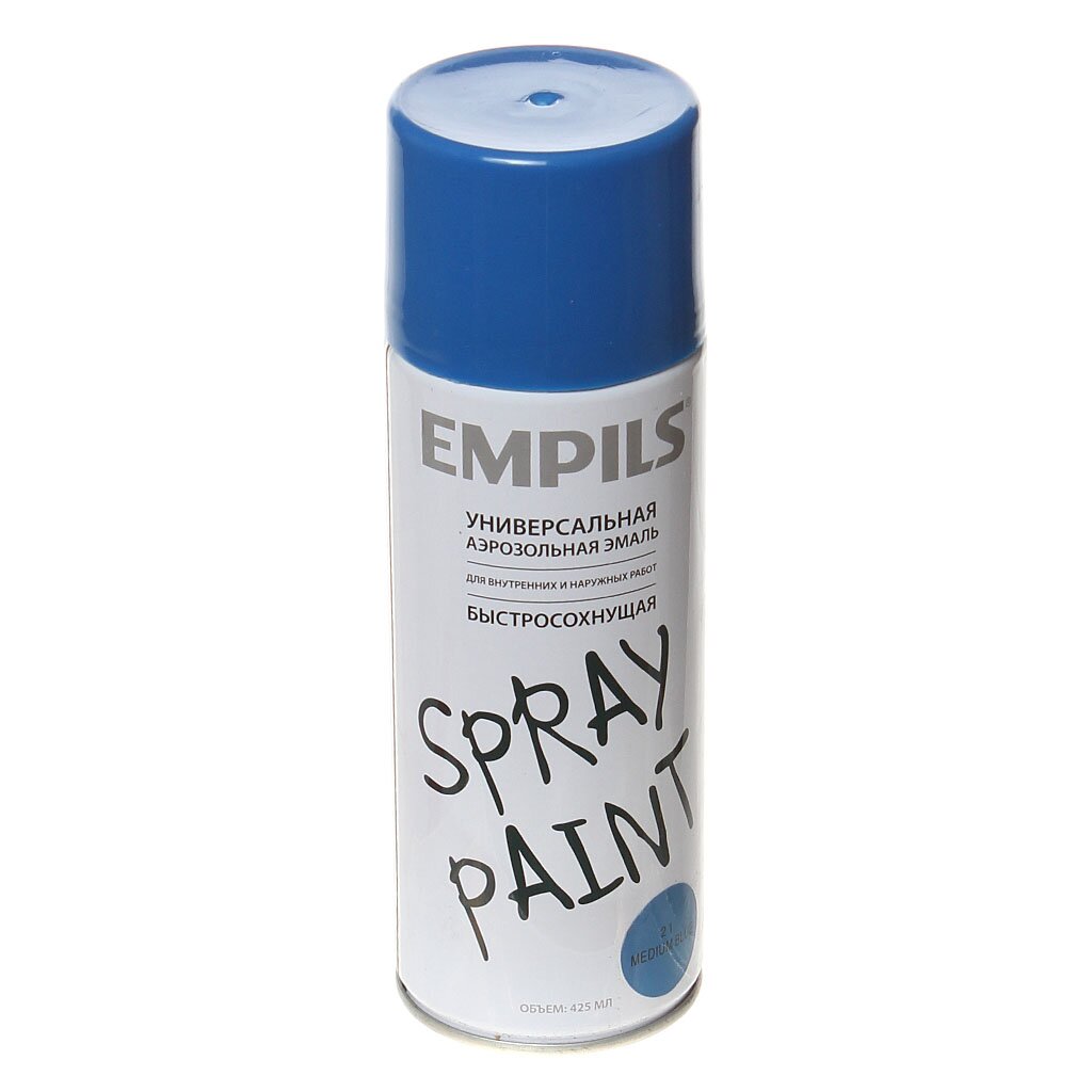 Эмаль аэрозольная Empils Spray Paint №312 синяя, 425 мл 1212-1