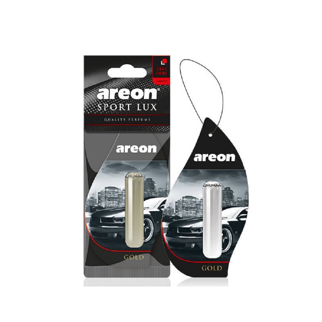 Ароматизатор в машину подвесной, гелевый, Areon, Liquid Lux Sport Gold, 5 мл, 46341