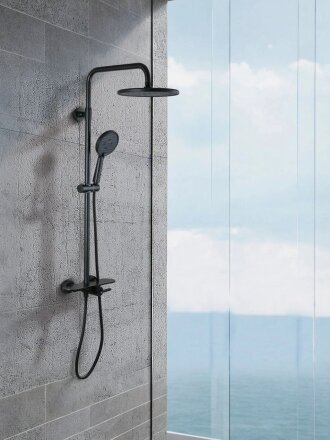 Душевая система для ванны, Gappo, короткий излив, с картриджем, с тропическим душем, G2495-96