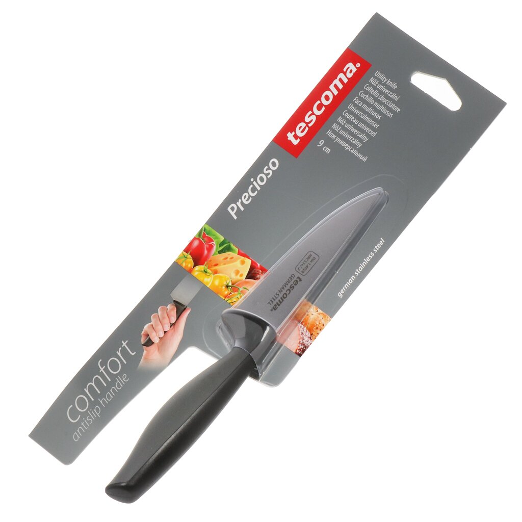 Нож кухонный Tescoma, Precioso, универсальный, нержавеющая сталь, 9 см, 881203 миска для водяной бани tescoma