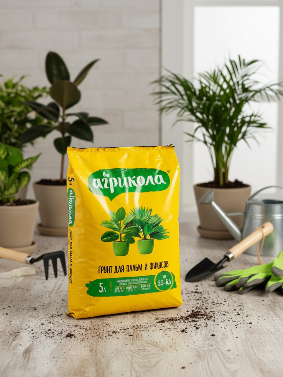 Грунт для фикусов, 5 л, Агрикола