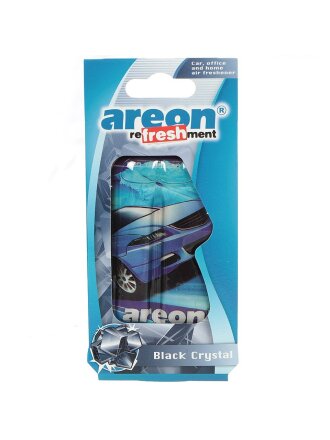 Ароматизатор в машину подвесной, гелевый, Areon, Refreshment Liquid Черный кристалл, 704-025-902