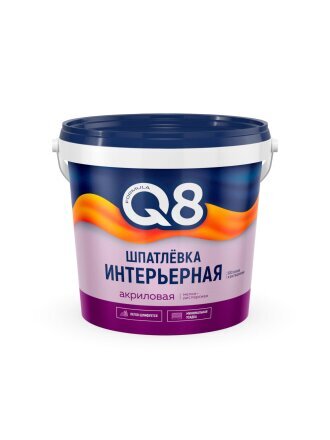 Шпатлевка Formula Q8, акриловая, для внутренних работ, 1.5 кг