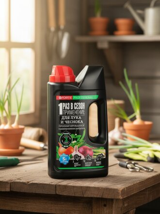 Удобрение для лука, чеснока, с биодоступным кремнием, шейкер, канистра, 1 кг, Bona Forte