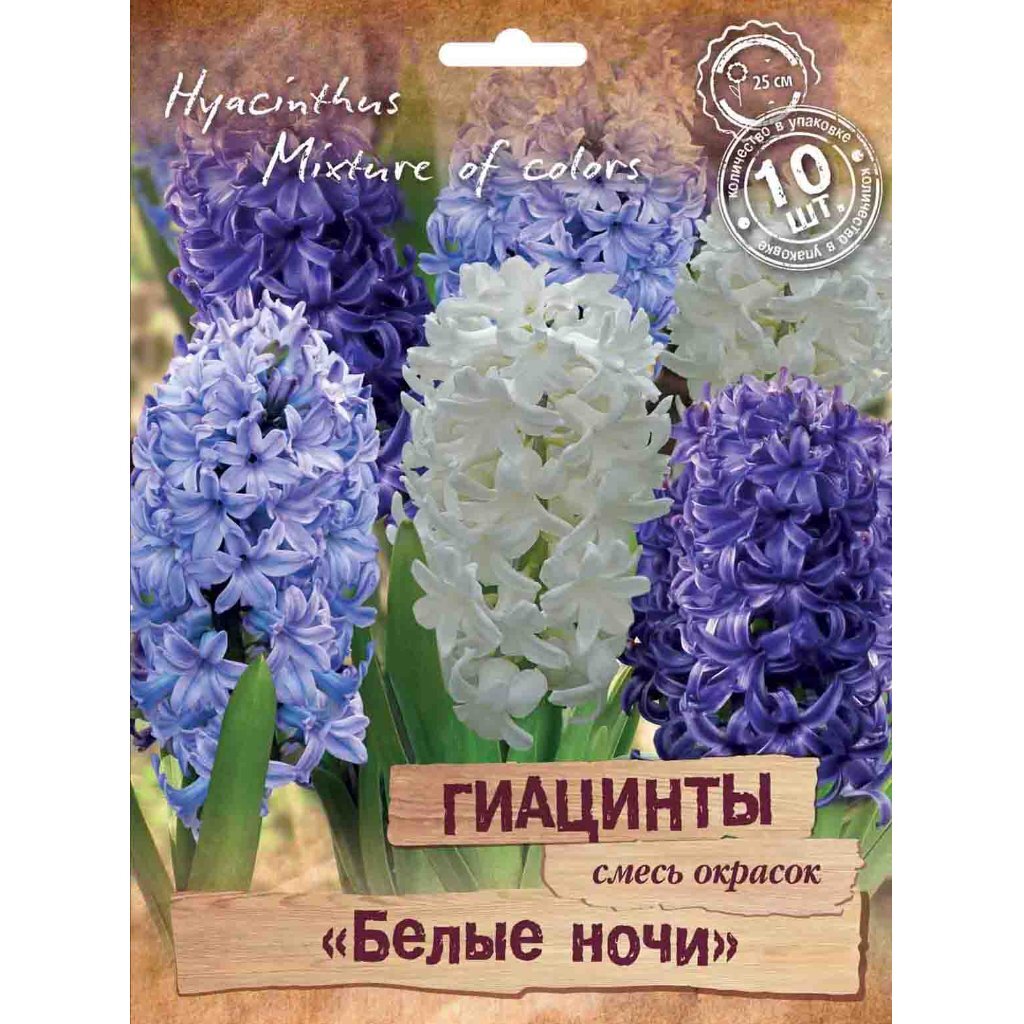Луковицы Гиацинт, Белые ночи, 14-15/ПрУп, 10 шт