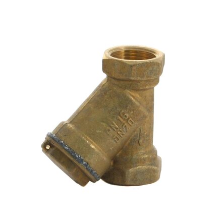 Фильтр косой для воды, 3/4", г-г, латунь, БАЗ