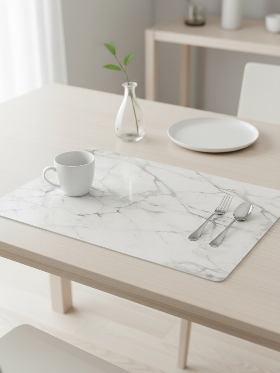 Скатерть для стола пластик, 90х60 см, прямоугольная, пластик, Сильвер