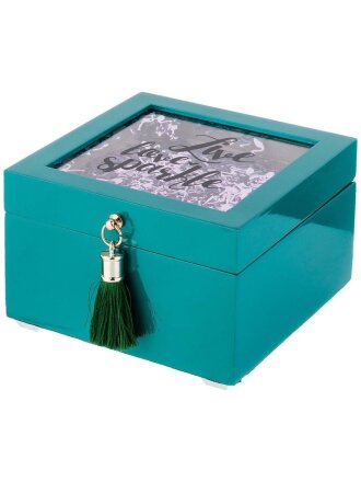 Шкатулка декоративная 15х15х10 см, 06-256