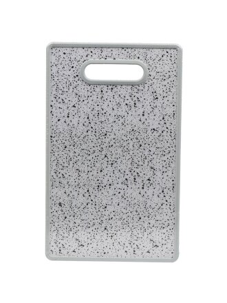 Доска разделочная пластик, 37х23 см, с ручкой, прямоугольная, Камень, Y6-10707