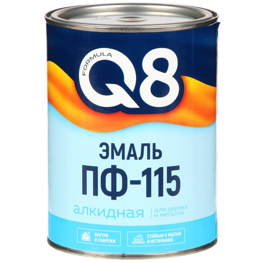 Эмаль Formula Q8, ПФ-266, алкид, глянцевая, кр-корич, 0.8 кг