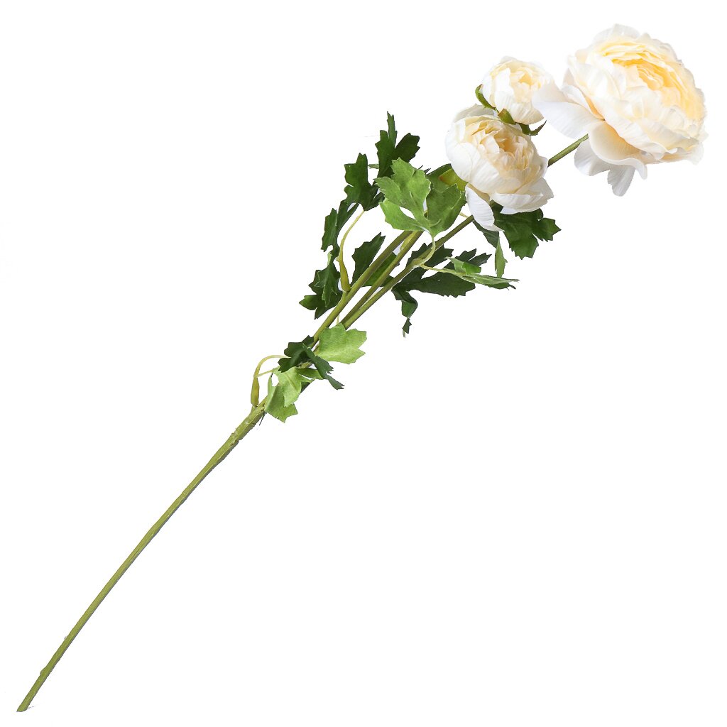 Цветок искусственный декоративный Пион, 61 см, шампань, Y4-7958 ок искусственный пион 43 см белый y4 6951