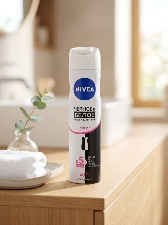 Дезодорант Nivea, Невидимая защита для черного и белого, для женщин, спрей, 150 мл