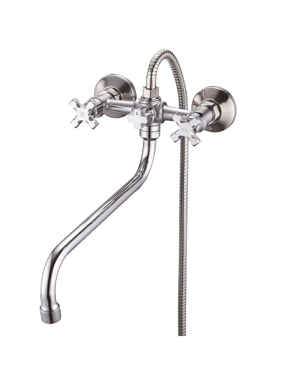 Смеситель для ванны, Solone, с кран-буксой, хром, JIK7-A102-A