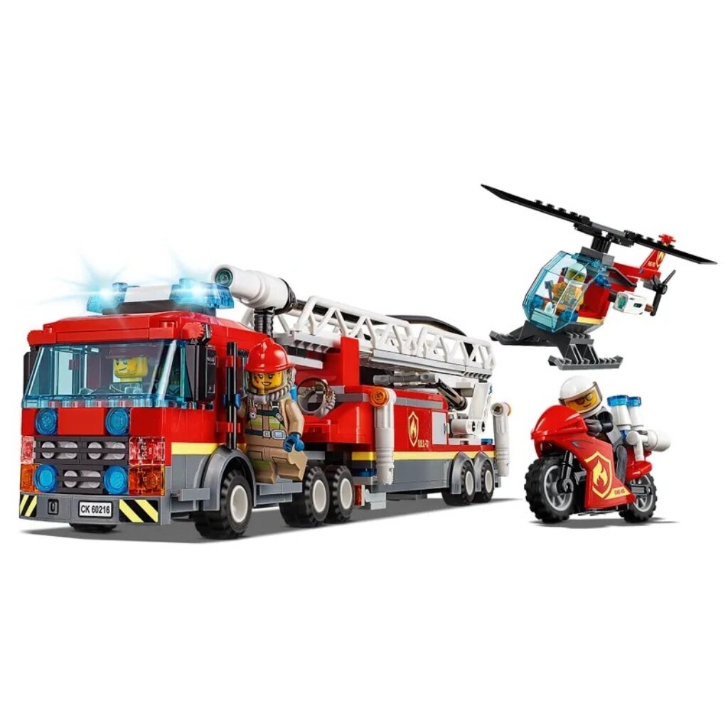 Конструктор Lego, City, Центральная пожарная станция, 5-7 лет, 943 детали,  60216 - купить оптом со складов в Москве и Воронеже - оптовая база Спектр