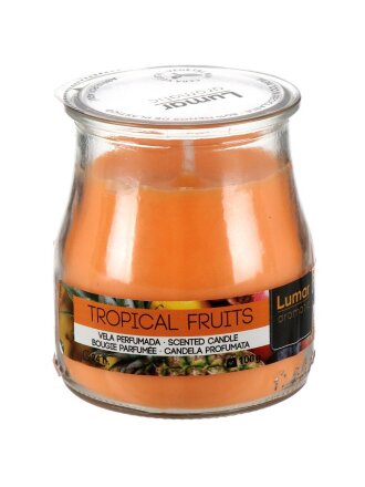 Свеча ароматизированная, 7х6 см, Lumar, Тропические фрукты Fruta Tropical, в стакане, 100 гр, 900459
