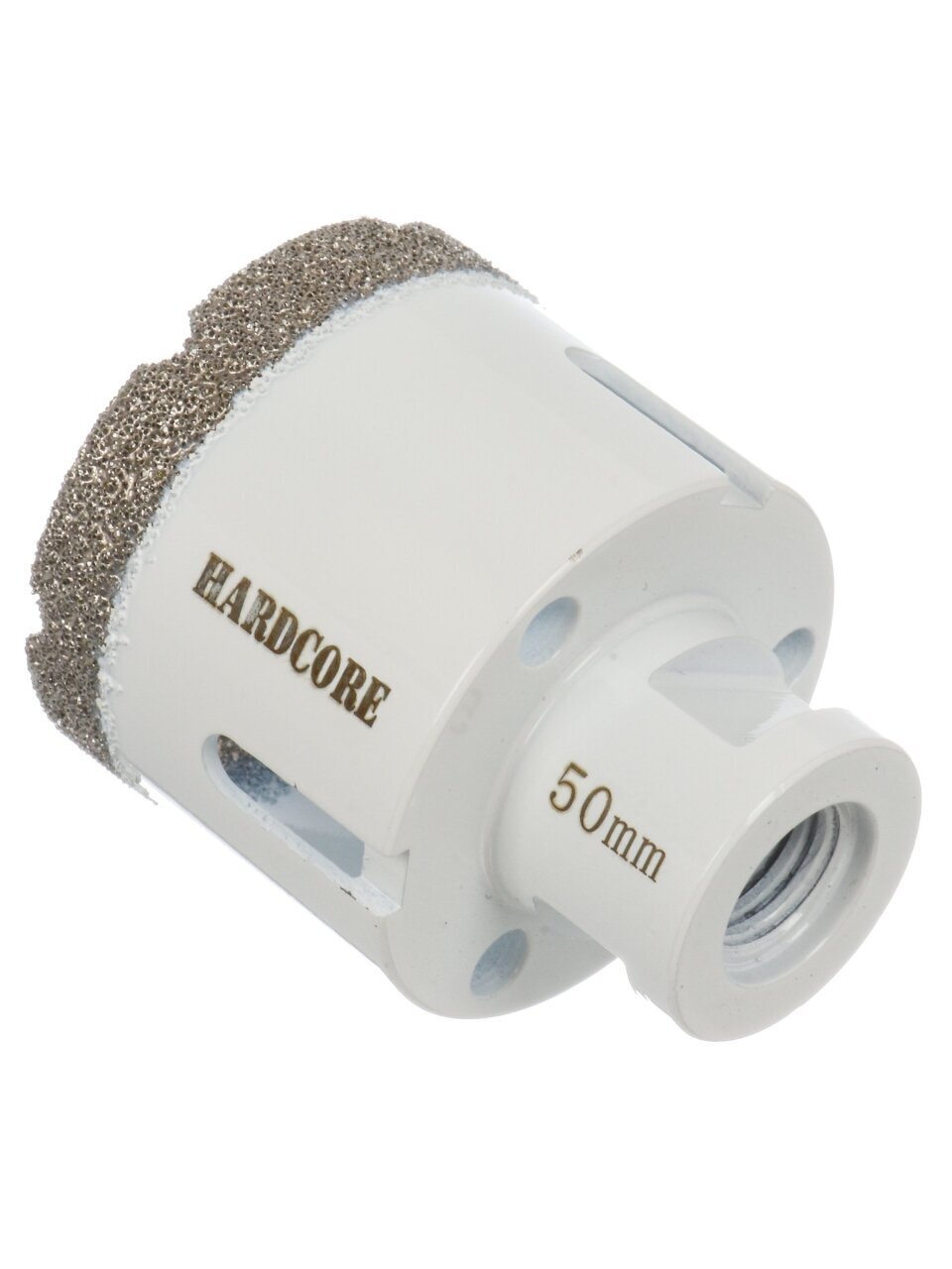 Коронка алмазная, по керамограниту, Hardcore, М14, диаметр 50 мм, для УШМ, 155050
