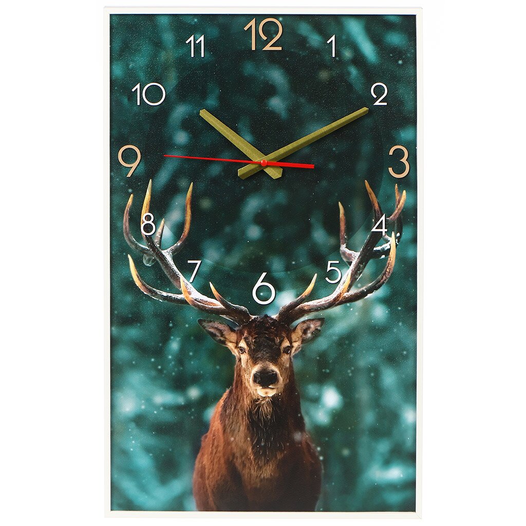 Часы настенные, кварцевые, 35х57 см, прямоугольные, МДФ, TopPosters, BL-2576WT