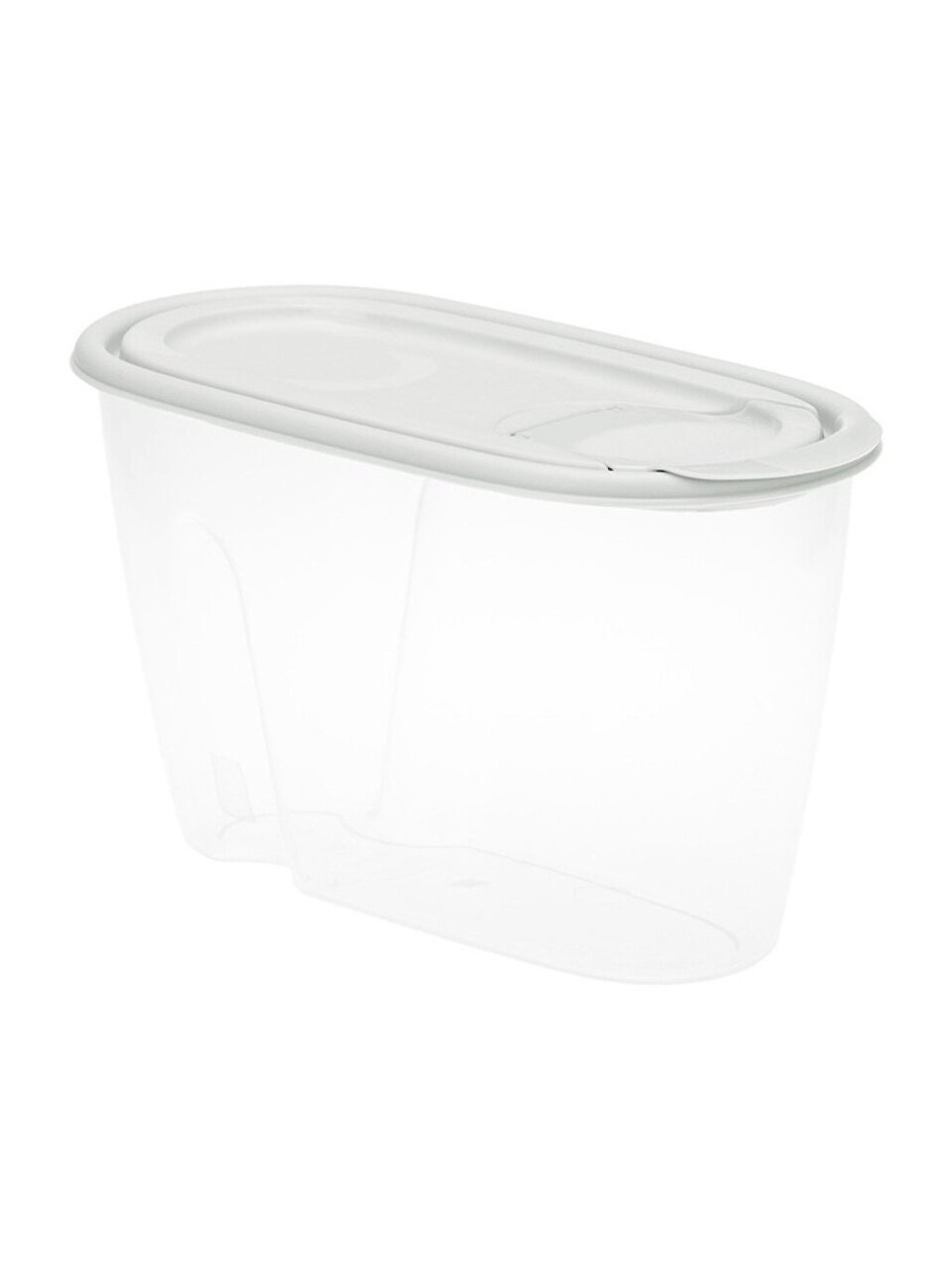 Банка для сыпучих продуктов, пластик, 0.9 л, с крышкой, Idea, М 1220, смоки