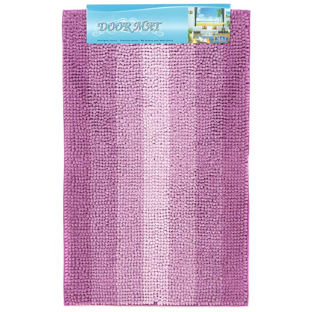 Коврик для ванной, 0.5х0.8 м, полиэстер, фиолетовый, Макарон, Y3-846 коврик декоративный нейлон кристалл 80x200 см фиолетовый