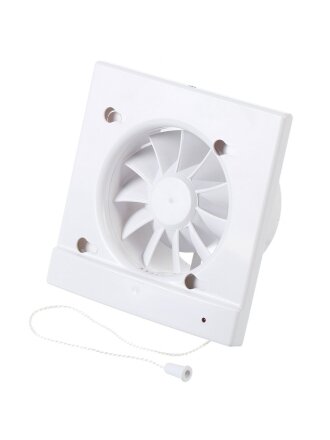 Корпус вентилятора настенный, выключатель, Viento, установочный диаметр 100 мм, 13 Вт, 105 м³/ч, SYSTEM+, КВС 100СВ