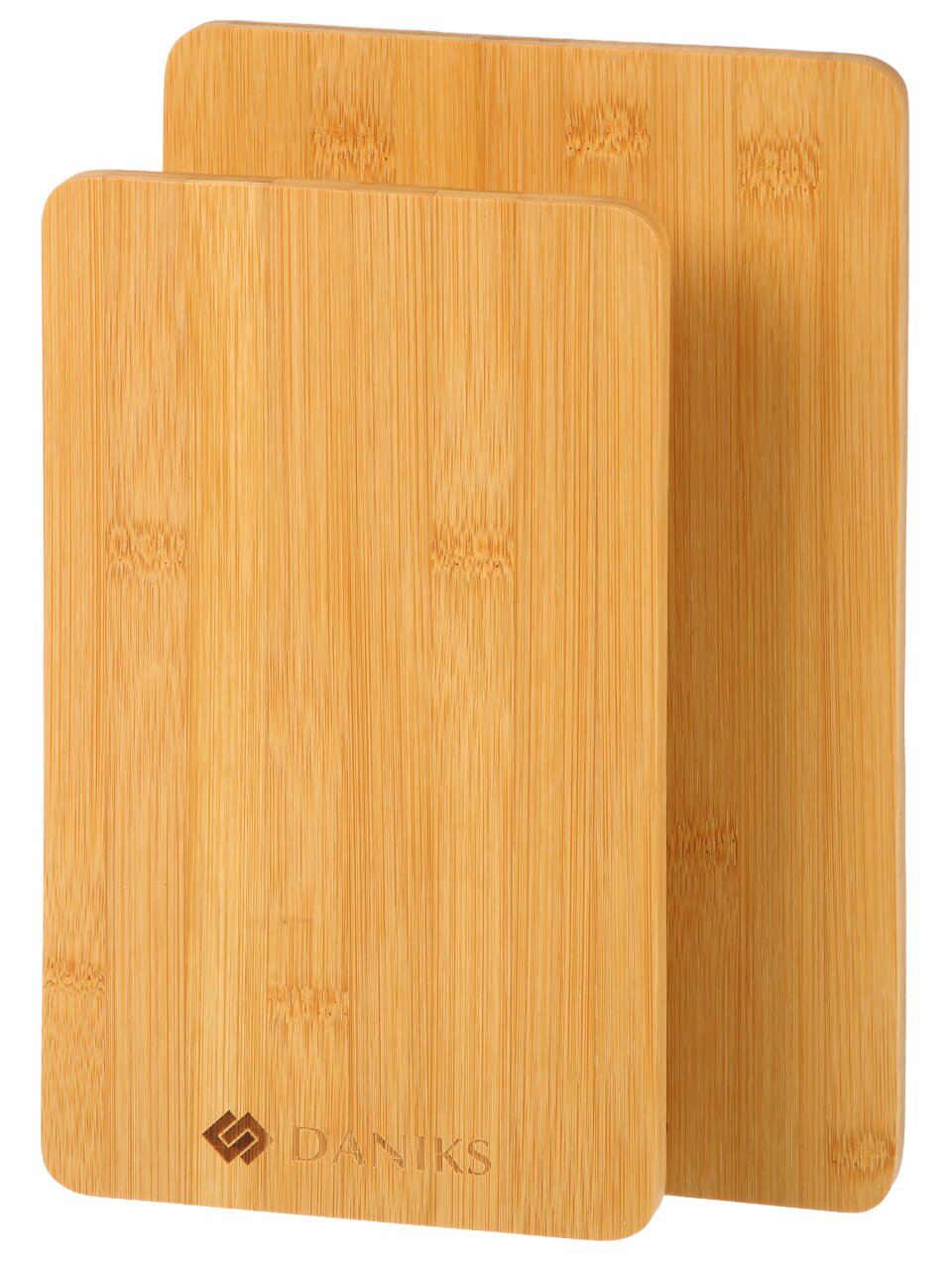 Доска разделочная бамбук, 27х17х1, 24х14х1 см, 2 шт, прямоугольная, Daniks, CB1119S2B