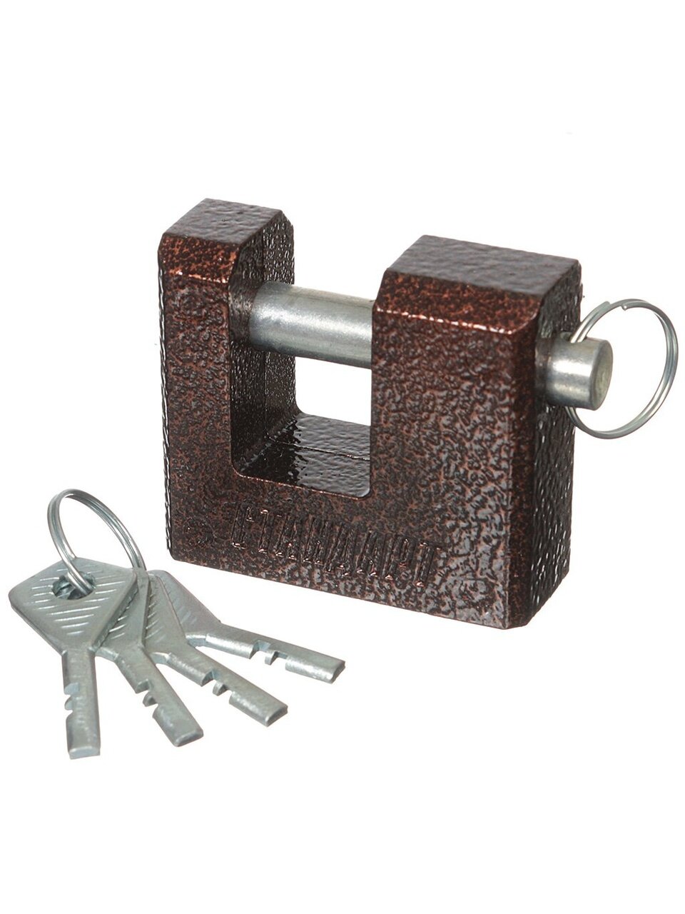 Замок навесной Аллюр, ВС2-3-02С, 7 748, коробка, дисковый, черный, 68 мм, 3 ключа