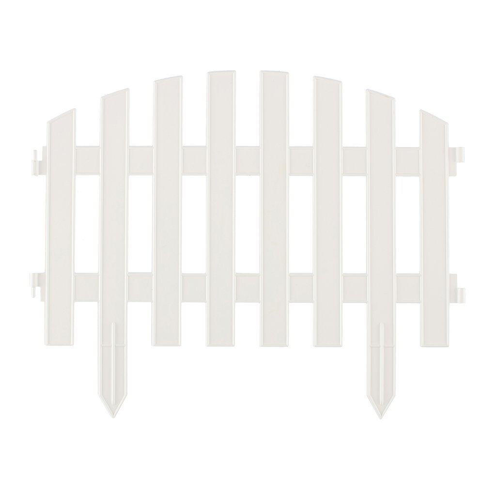Забор декоративный "Винтаж", 28х300 см, белый, Россия, Palisad, 65011