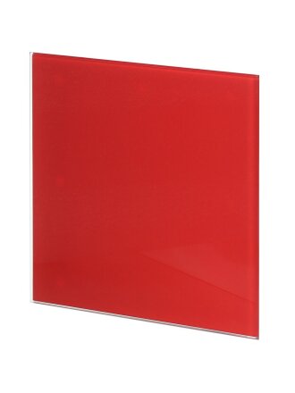 Лицевая панель для вентилятора Viento, установочный диаметр 100 мм, красная, SYSTEM+ Серия GORIZONT, GORIZONT glass 100red