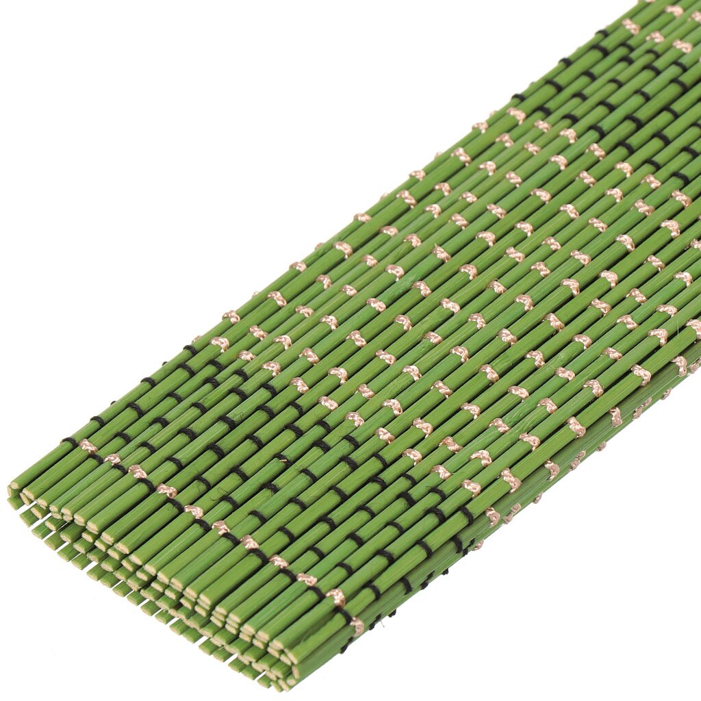 Салфетка сервировочная бамбук, 45х30 см, прямоугольная, зеленая, Y3-1168