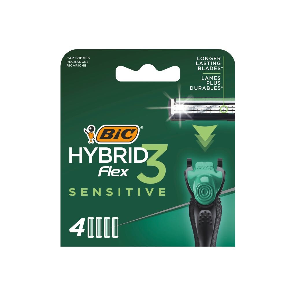 Сменные кассеты для бритв Bic Flex3 Hybrid Sensitive 921177 439₽