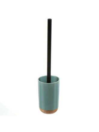 Ерш для туалета Бамбук, напольный, 9x13.8/38.5 см, керамика, бирюза, CE2504CA-TOH